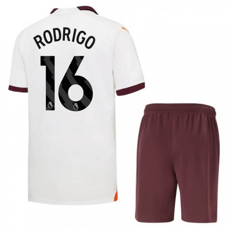 Maglia Manchester City Rodrigo 16 Bambino Trasferta Divisa 2023-24
